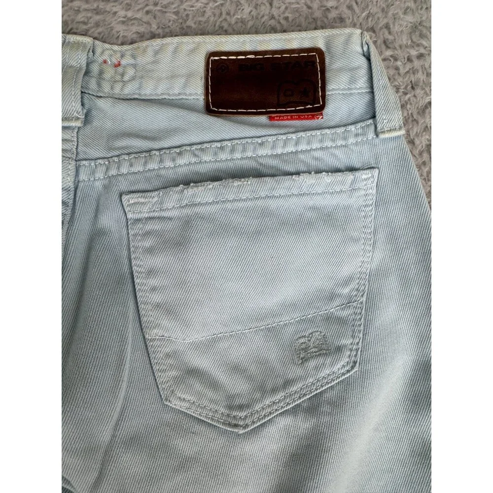 Big Star Womens Light Wash Denim Capri Jeans Size 25R 100% Cotton Made In USA NW - Picture 10 of 16